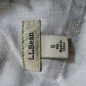 LL Bean Performance Stretch Olive Cargo Skinny Pants